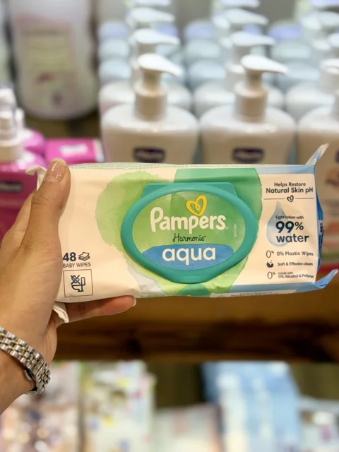 دستمال مرطوب پمپرز آکوا pampers