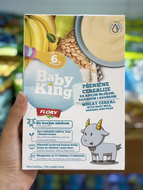 سرلاک و سوپ با شیر بز بیبی کینگ Baby King
