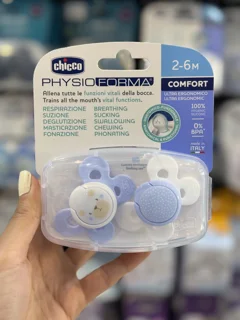 پستانک چیکو ارتدنسی ۲عددی سایز 2 تا 6 ماه فیزیو فورما chicco